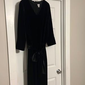 Chicos Velvet 3/4 sleeve jumpsuit